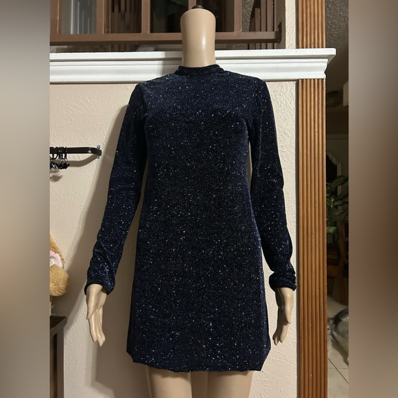 Revolution dancewear black sparkly dance costume dress - Picture 1 of 6